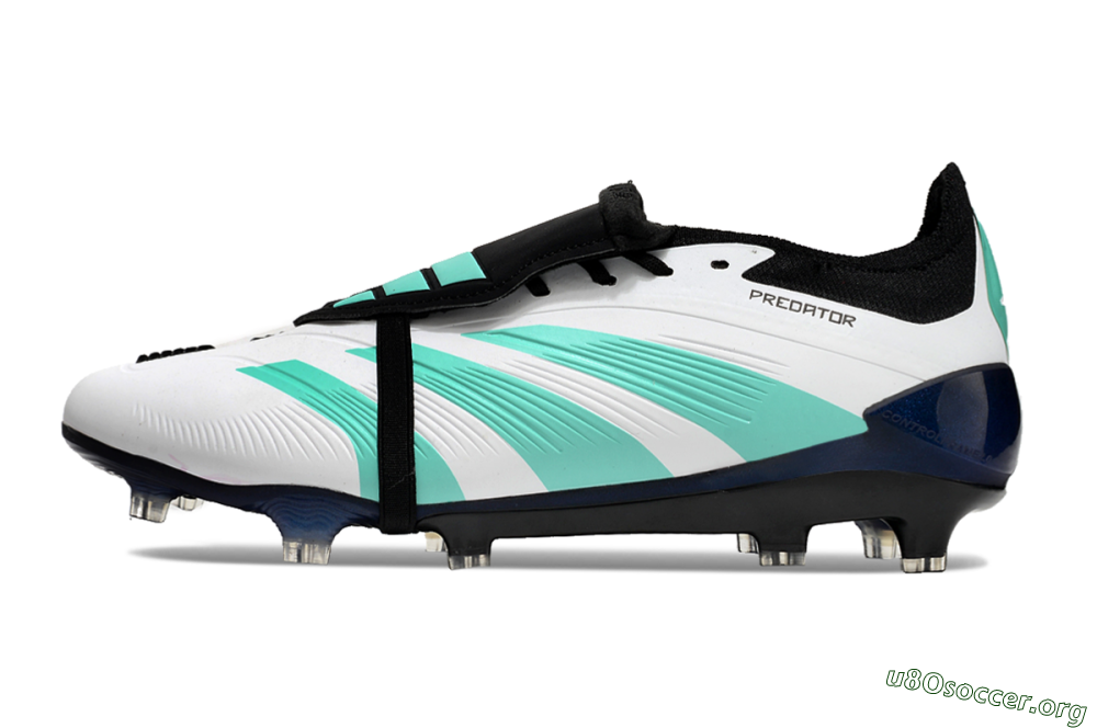 Adidas Predator Elite Foldover Tongue FG Football Boots - White/Jade/Black 3