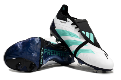 Adidas Predator Elite Foldover Tongue FG Football Boots - White/Jade/Black