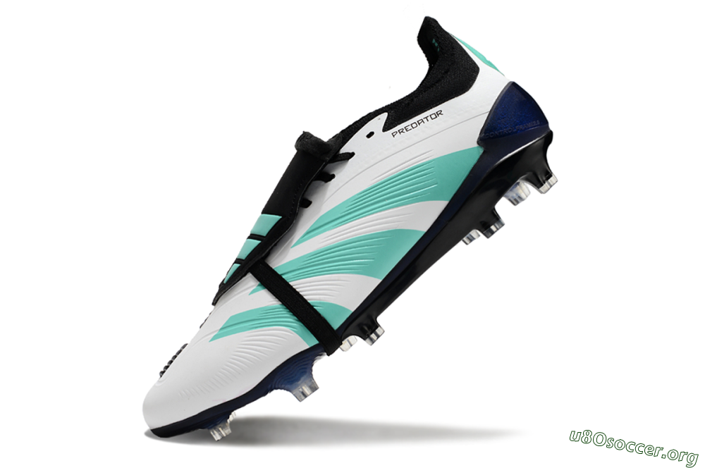 Adidas Predator Elite Foldover Tongue FG Football Boots - White/Jade/Black 5