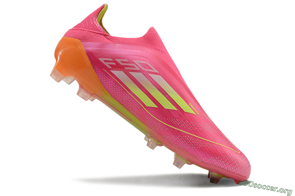 Adidas F50 Elite FG Football Boots - Pink/Yellow/Orange 4