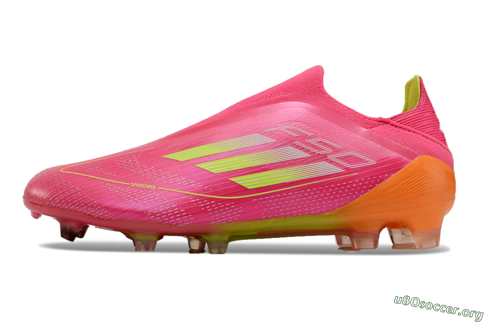 Adidas F50 Elite FG Football Boots - Pink/Yellow/Orange 3