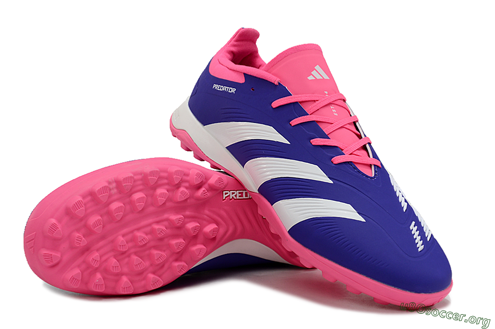Adidas Predator 24 Elite TF Football Shoes - Blue/White/Pink 0