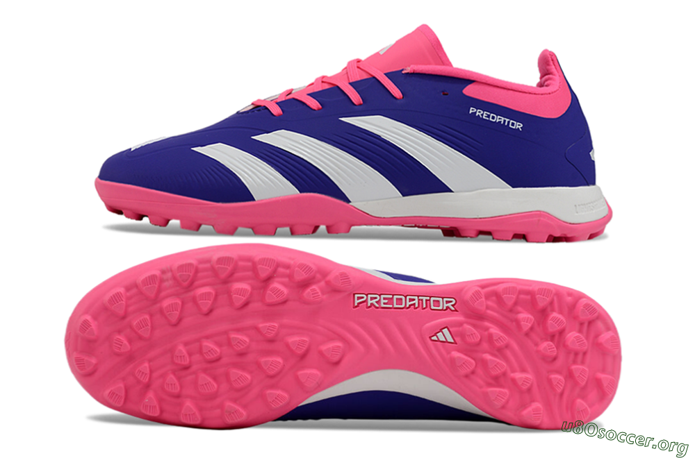 Adidas Predator 24 Elite TF Football Shoes - Blue/White/Pink 1