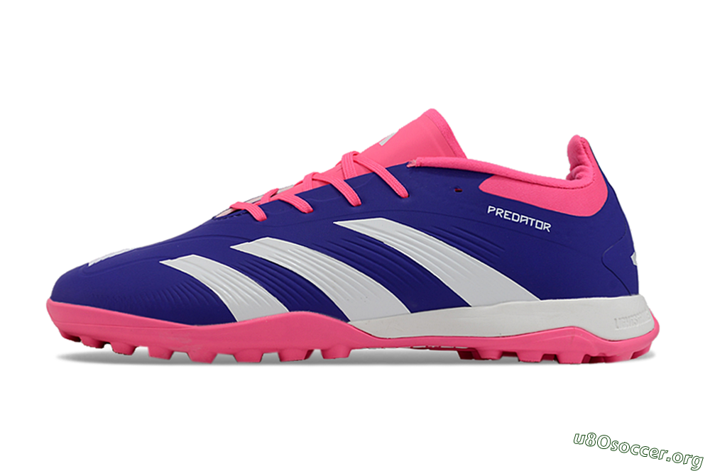 Adidas Predator 24 Elite TF Football Shoes - Blue/White/Pink 3