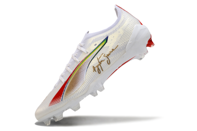 Puma Ultra 5 Ultimate FG Football Boots - White/Red/Yellow/Green