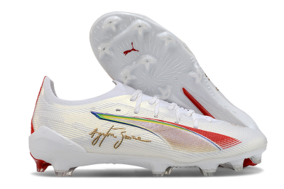Puma Ultra 5 Ultimate FG Football Boots - White/Red/Yellow/Green
