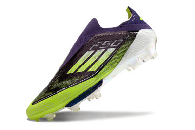 Adidas F50+ Lightstrike Pro Laceless FG Football Boots - Purple/Yellow/White