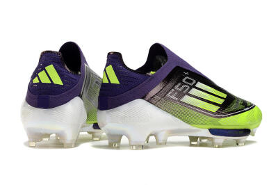 Adidas F50+ Lightstrike Pro Laceless FG Football Boots - Purple/Yellow/White