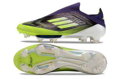 Adidas F50+ Lightstrike Pro Laceless FG Football Boots - Purple/Yellow/White