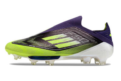 Adidas F50+ Lightstrike Pro Laceless FG Football Boots - Purple/Yellow/White