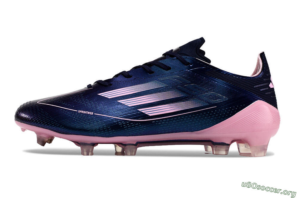 Adidas F50 Elite FG Football Boots - Blue/Pink/Black 3