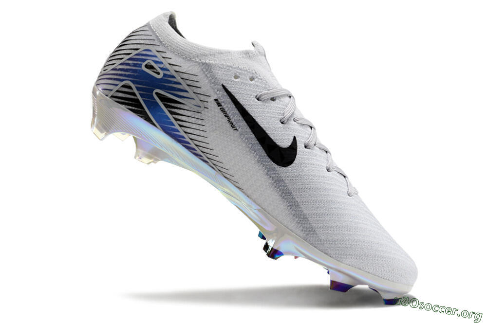 Nike Air Zoom Mercurial Vapor 16 Elite FG Football Boots - Grey/Black/Blue 4