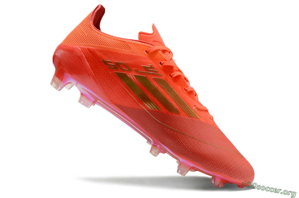 Adidas F50 Elite FG Football Boots - Red/Gold 4