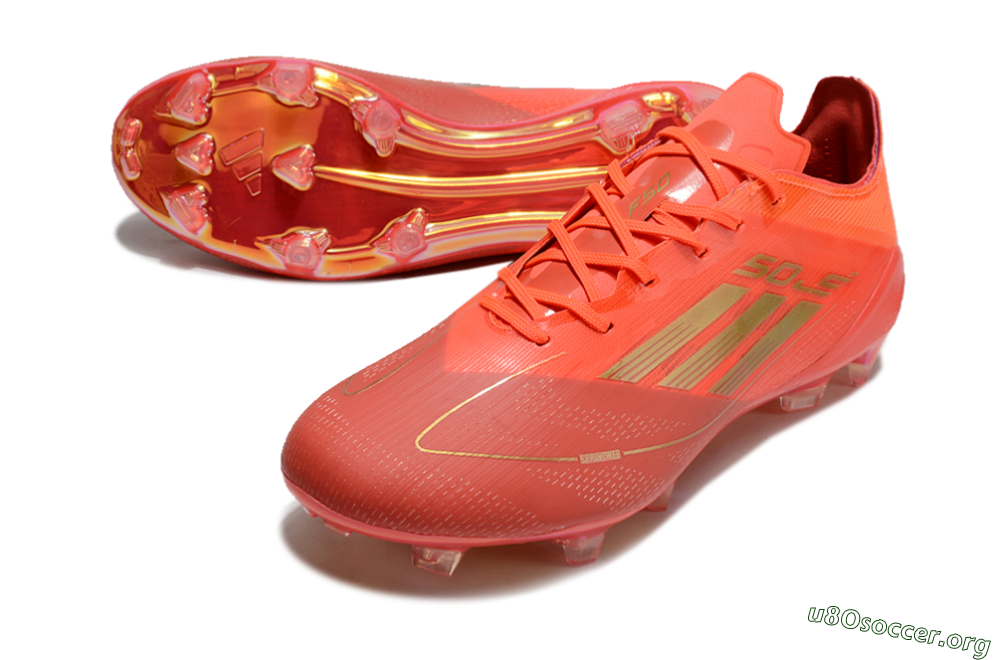 Adidas F50 Elite FG Football Boots - Red/Gold 0