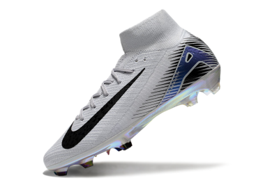 Nike Air Zoom Mercurial Superfly 10 Elite FG Football Boots - White/Black/Blue