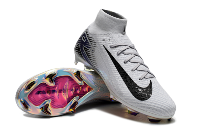 Nike Air Zoom Mercurial Superfly 10 Elite FG Football Boots - White/Black/Blue
