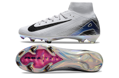 Nike Air Zoom Mercurial Superfly 10 Elite FG Football Boots - White/Black/Blue