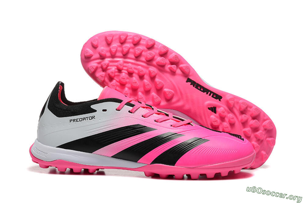 Adidas Predator 24 Elite TF Football Shoes - Pink/Black/White 2