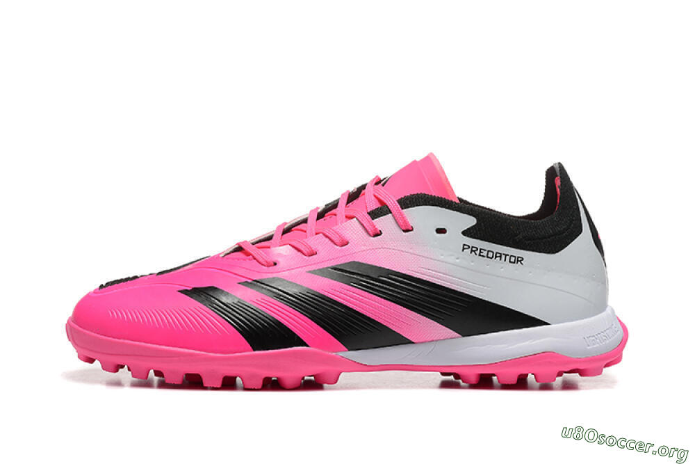 Adidas Predator 24 Elite TF Football Shoes - Pink/Black/White 3