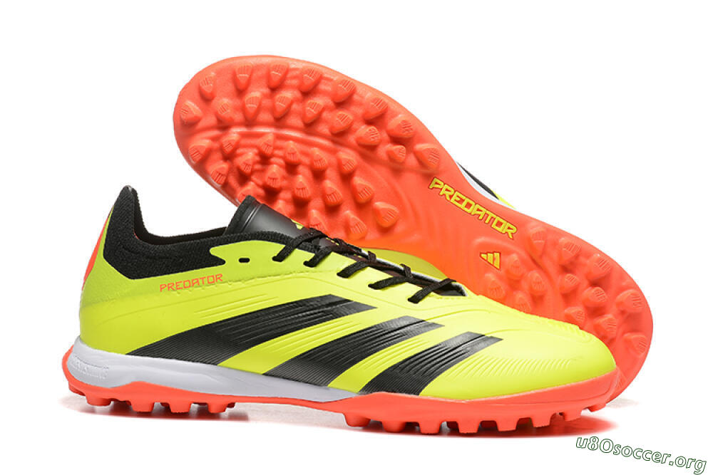 Adidas Predator 24 Elite TF Football Shoes - Yellow/Black/Red 2