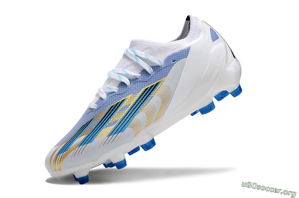 Adidas X Speedportal.1 FG Football Boots - White/Blue/Gold 5