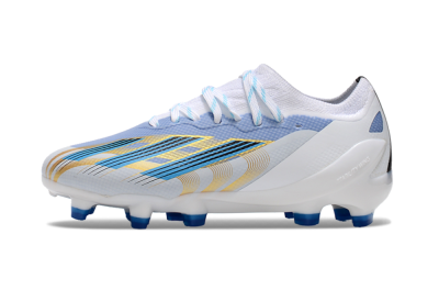 Adidas X Speedportal.1 FG Football Boots - White/Blue/Gold