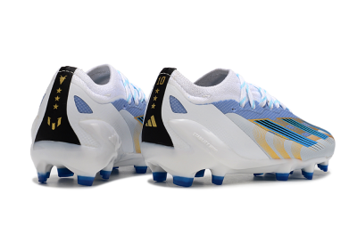 Adidas X Speedportal.1 FG Football Boots - White/Blue/Gold