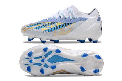 Adidas X Speedportal.1 FG Football Boots - White/Blue/Gold