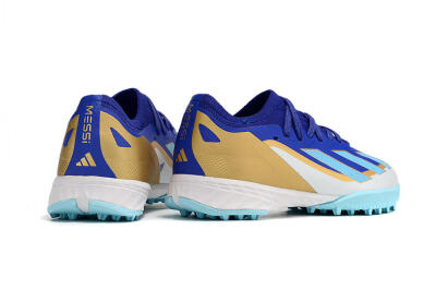 Adidas X Speedportal.1 TF Football Shoes - Blue/Gold/White