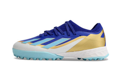 Adidas X Speedportal.1 TF Football Shoes - Blue/Gold/White