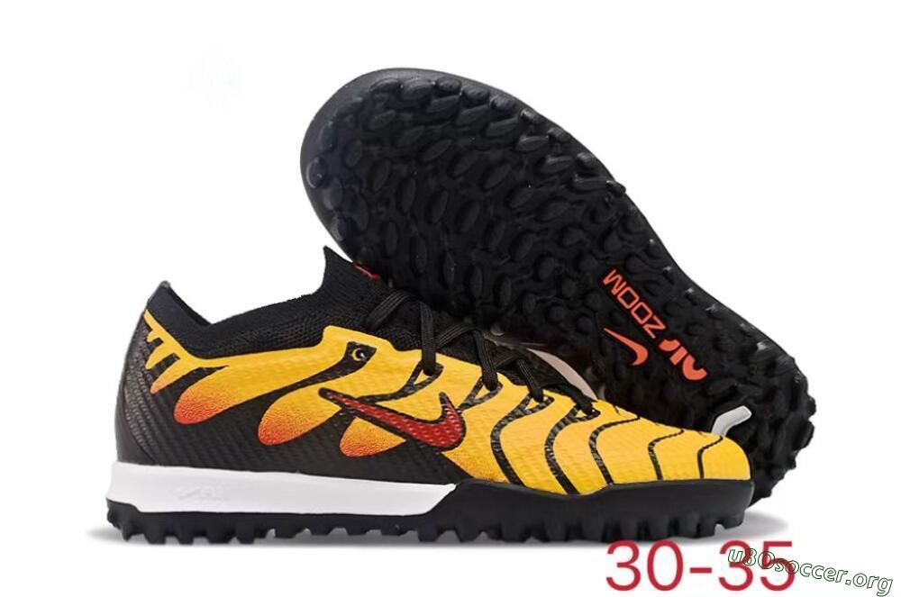Nike Air Zoom Mercurial Vapor 15 Elite TF Football Shoes - Black/Yellow/Red 2