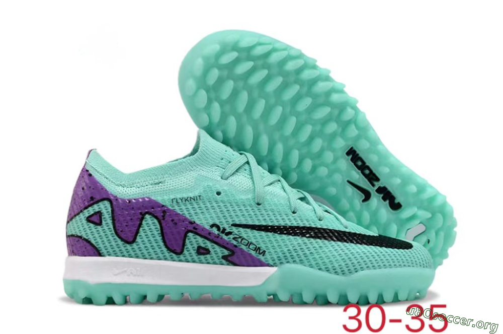 Nike Air Zoom Mercurial Vapor 15 Elite TF Football Shoes - Jade/Purple/Black 2