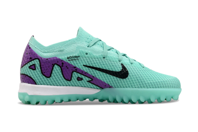 Nike Air Zoom Mercurial Vapor 15 Elite TF Football Shoes - Jade/Purple/Black