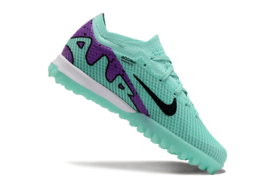 Nike Air Zoom Mercurial Vapor 15 Elite TF Football Shoes - Jade/Purple/Black