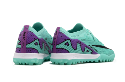 Nike Air Zoom Mercurial Vapor 15 Elite TF Football Shoes - Jade/Purple/Black