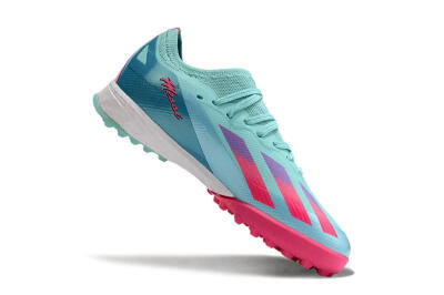 Adidas X Speedportal.1 TF Football Shoes - Jade/Pink/Purple