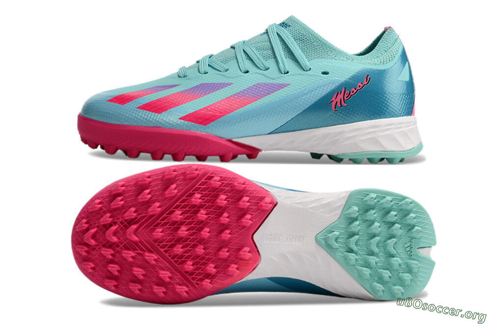 Adidas X Speedportal.1 TF Football Shoes - Jade/Pink/Purple 1
