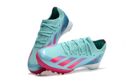 Adidas X Speedportal.1 TF Football Shoes - Jade/Pink/Purple