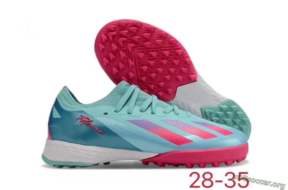 Adidas X Speedportal.1 TF Football Shoes - Jade/Pink/Purple 2
