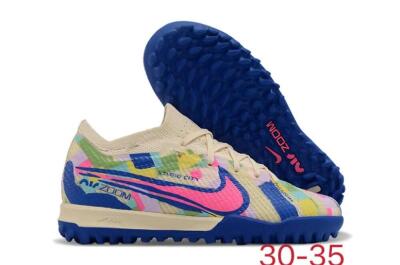 Nike Air Zoom Mercurial Vapor 15 Elite TF Football Shoes - Beige/Pink/Blue