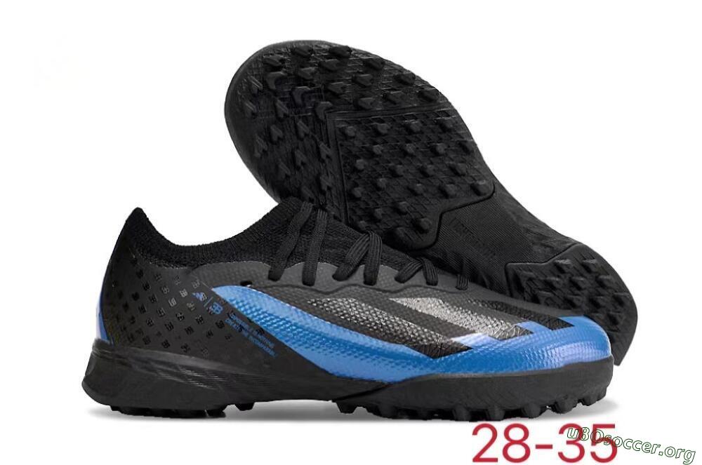 Adidas X Speedportal.1 TF Football Shoes - Black/Blue 2