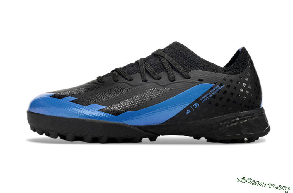 Adidas X Speedportal.1 TF Football Shoes - Black/Blue 3