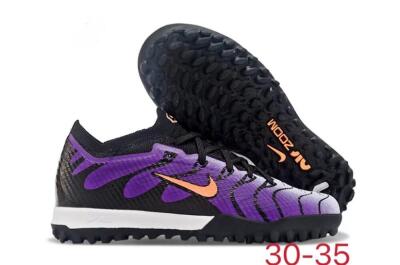 Nike Air Zoom Mercurial Vapor 15 Elite TF Football Shoes - Purple/Black/Orange