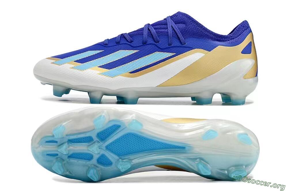 Adidas X Speedportal.1 FG Football Boots - Blue/Gold/White 1