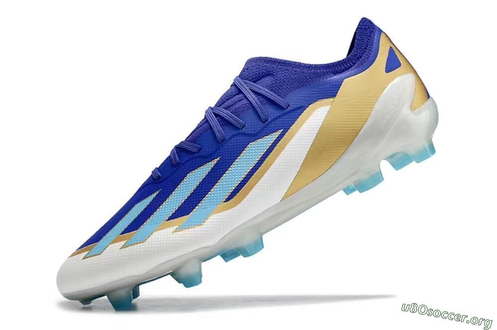 Adidas X Speedportal.1 FG Football Boots - Blue/Gold/White 5