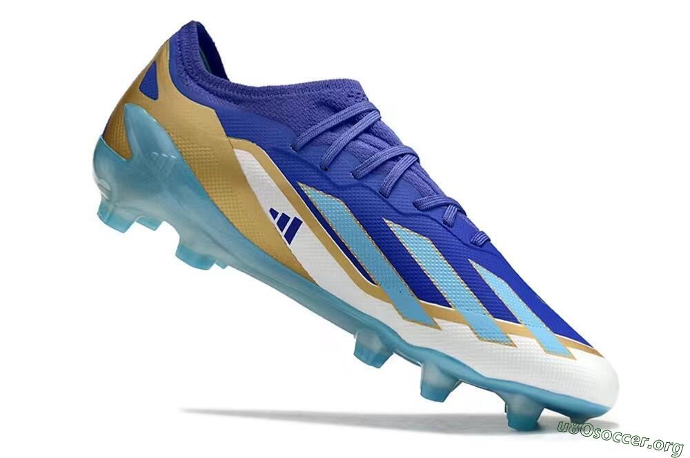 Adidas X Speedportal.1 FG Football Boots - Blue/Gold/White 4