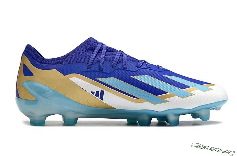 Adidas X Speedportal.1 FG Football Boots - Blue/Gold/White 6