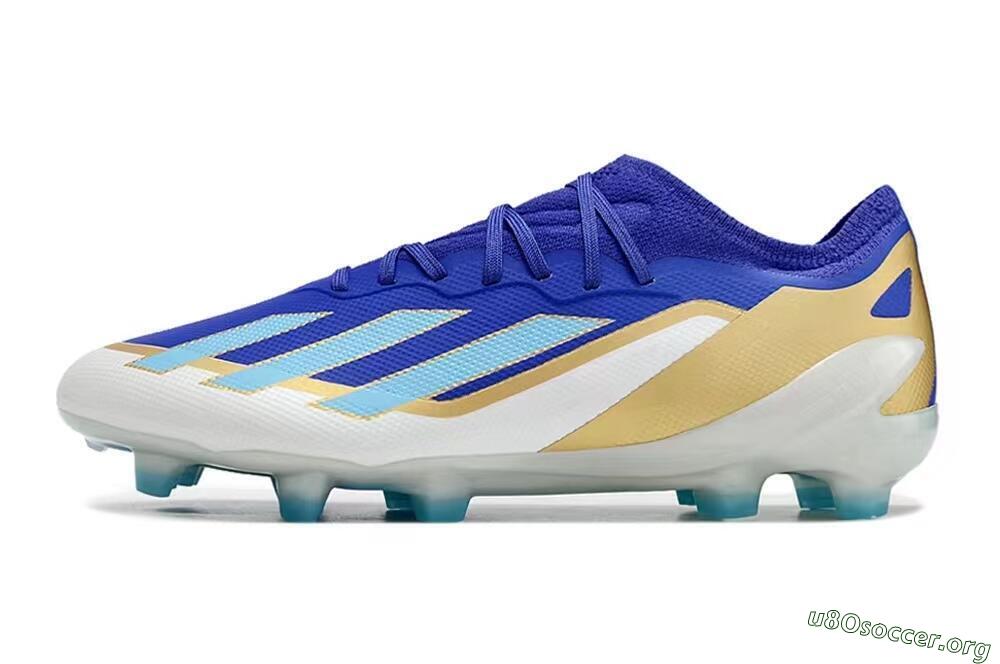 Adidas X Speedportal.1 FG Football Boots - Blue/Gold/White 3