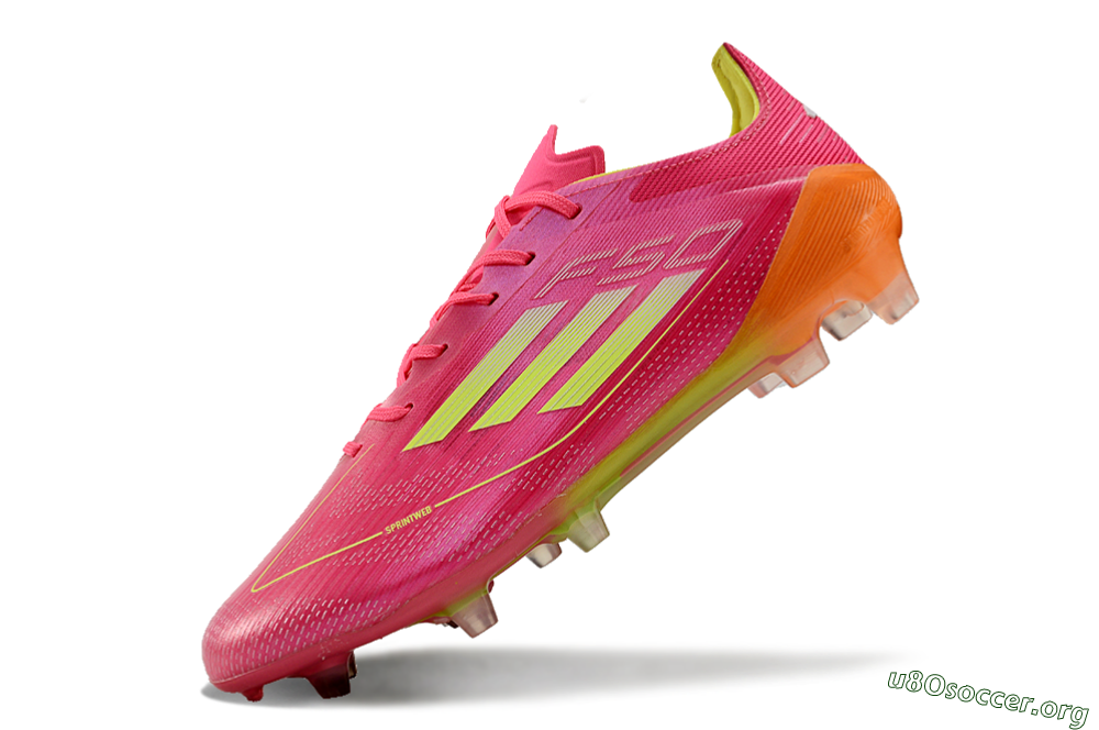 Adidas F50 Elite FG Football Boots - Pink/Yellow/Orange 5