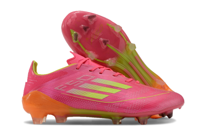 Adidas F50 Elite FG Football Boots - Pink/Yellow/Orange